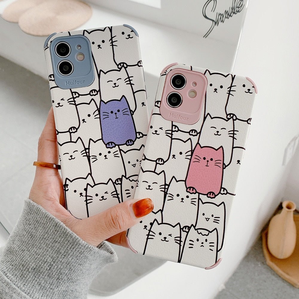Cute Cat Design iPhone Case - Puppeeland