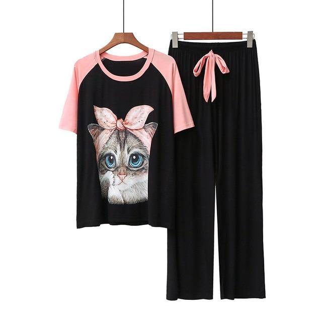 Cute Cat Pajamas Loungewear - Puppeeland