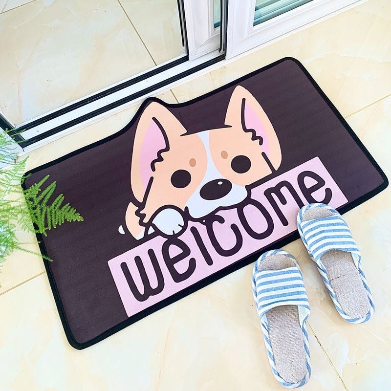 Cute Corgi Floor Mat - Puppeeland