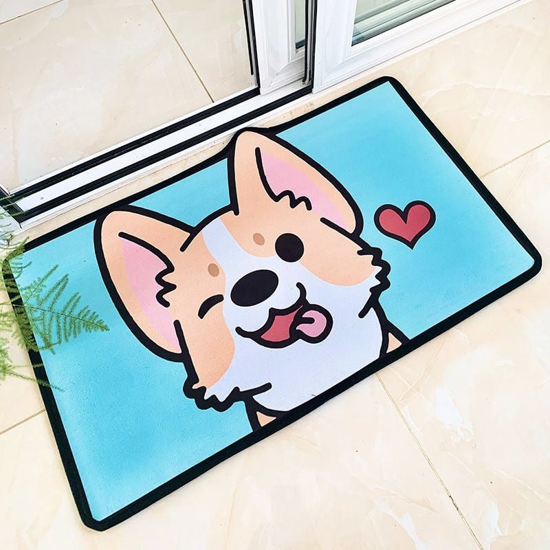 Cute Corgi Floor Mat - Puppeeland
