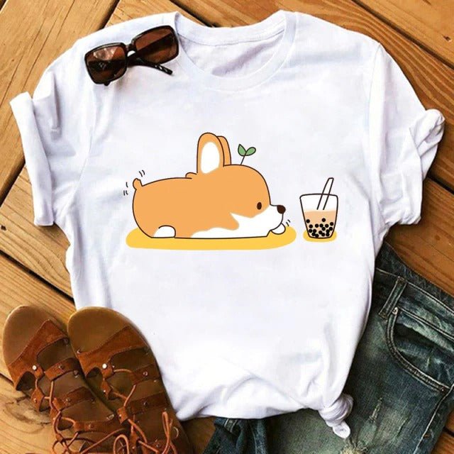 Cute Corgi T-Shirt - Puppeeland