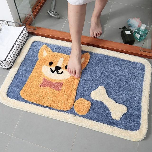 Cute Shiba Inu Floor Mat - Puppeeland