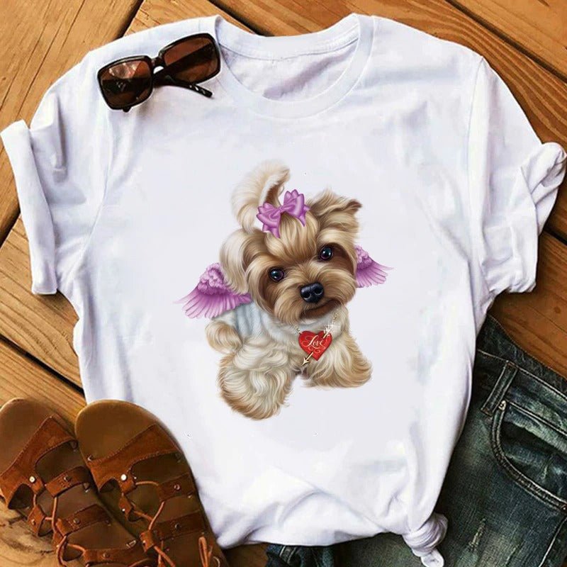 Cute Yorkshire Terrier Dog T-Shirt - Puppeeland