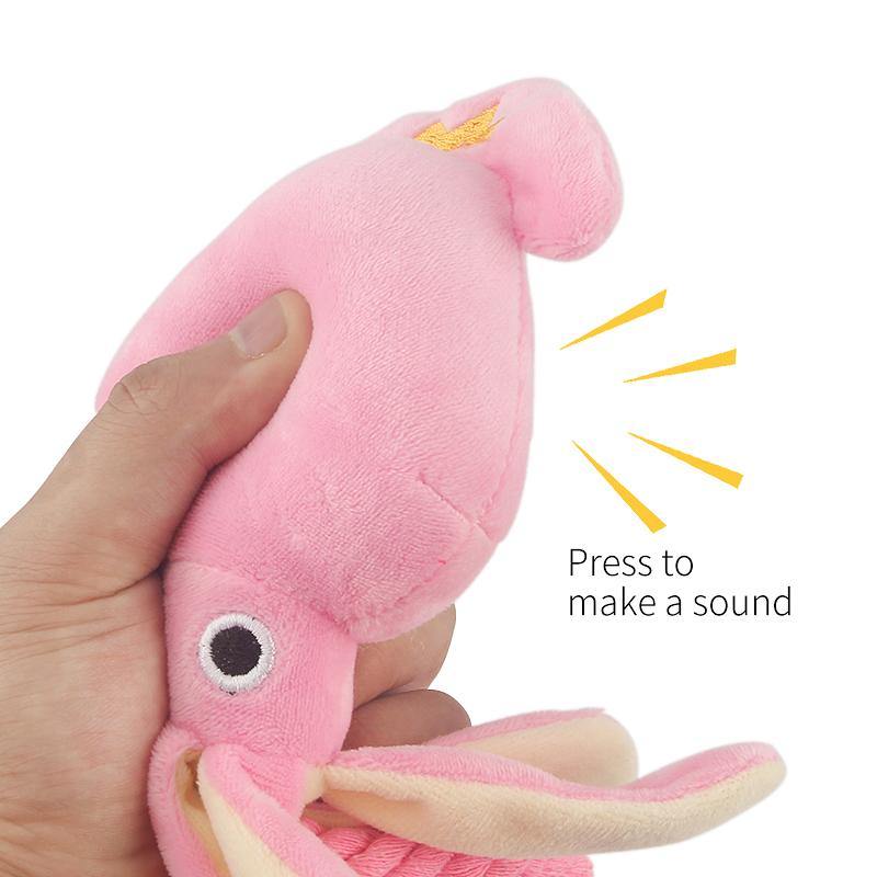 Dog Squeaky Plush Toy Octopus - Puppeeland