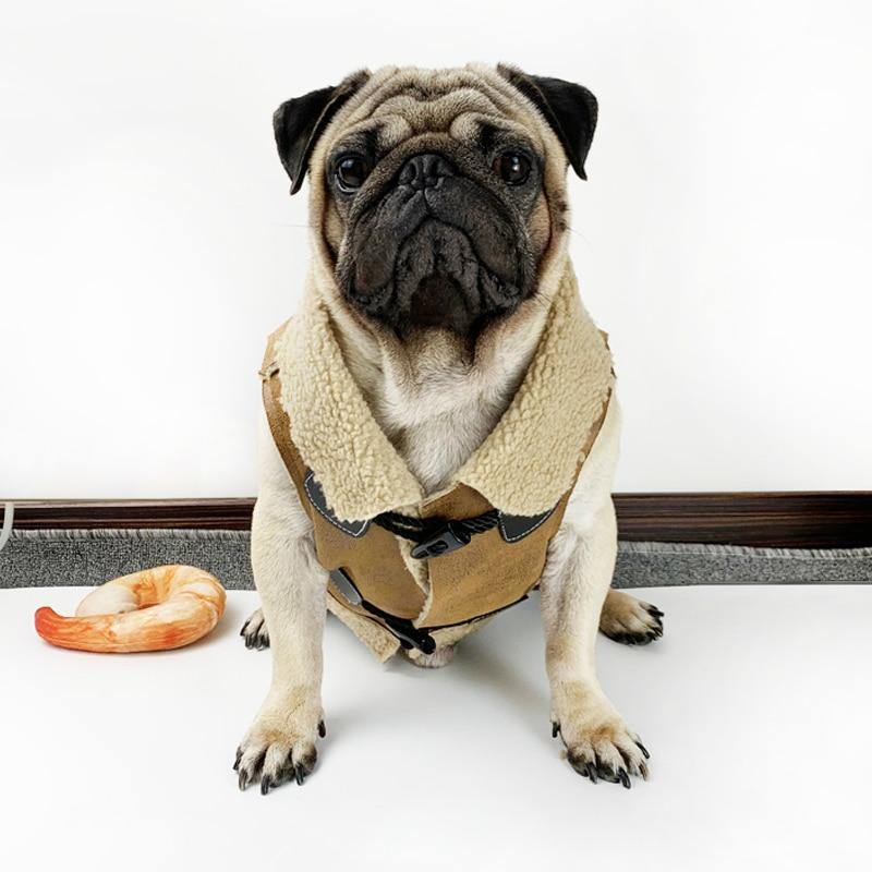 Fleece Aviator Vest for Dogs - Puppeeland