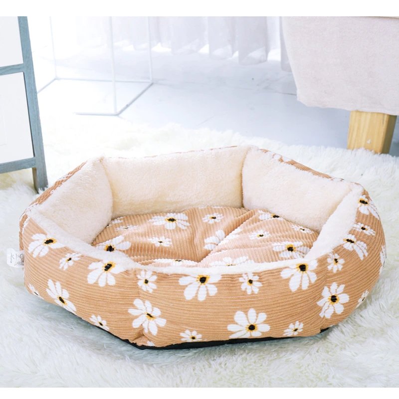 Floral Print Pet Bed - Puppeeland