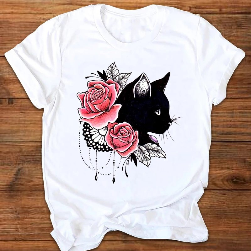 Flower Cat T-Shirt - Puppeeland