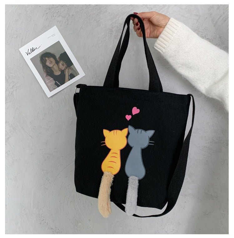 Fluffy Cat Tale Canvas Bag - Puppeeland