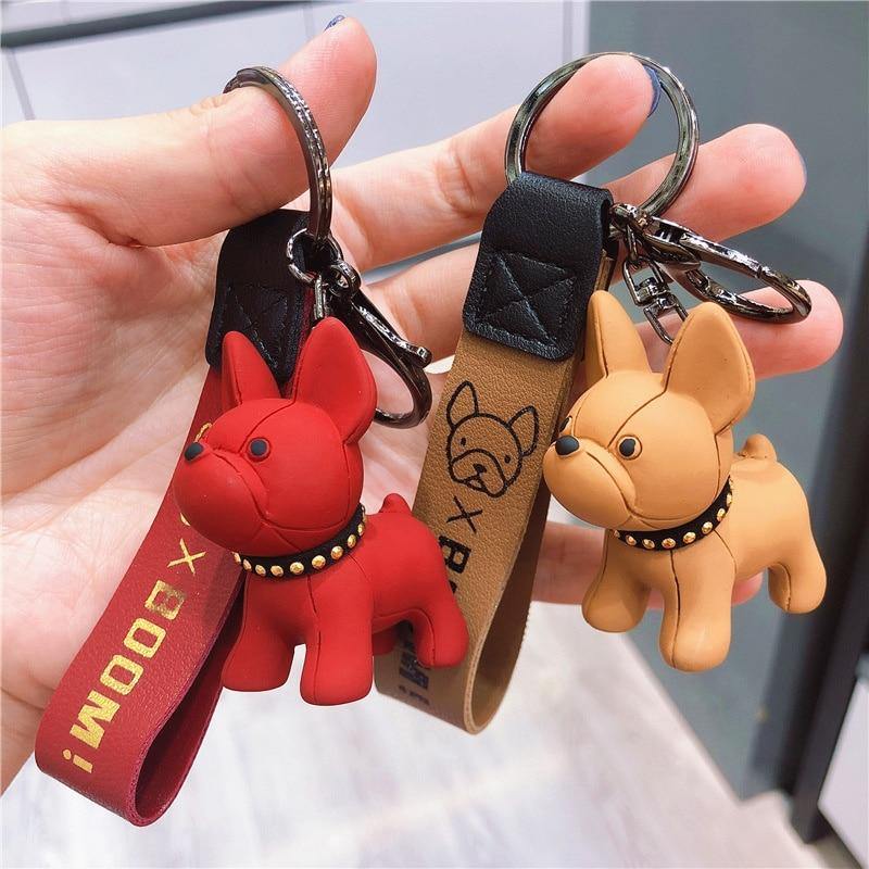 French Bulldog Keychain/frenchie Keyring/dog Bagcharm -  Hong Kong