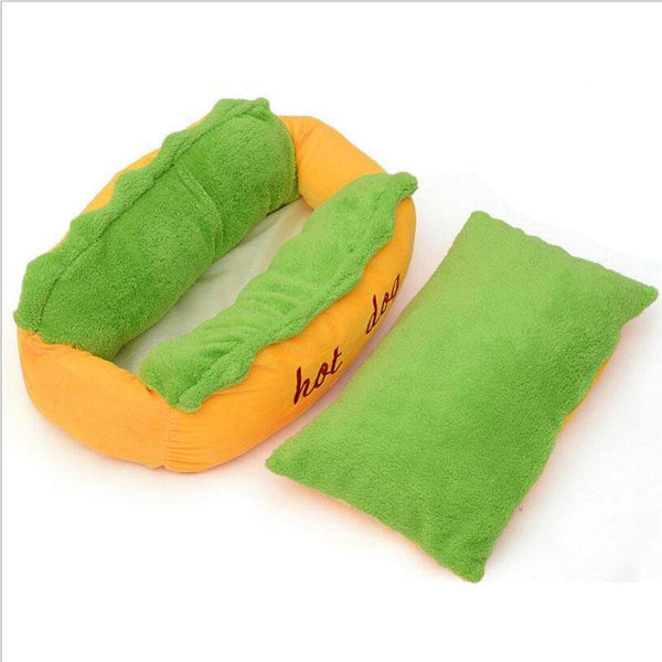 Hot Dog Shaped Pet Bed