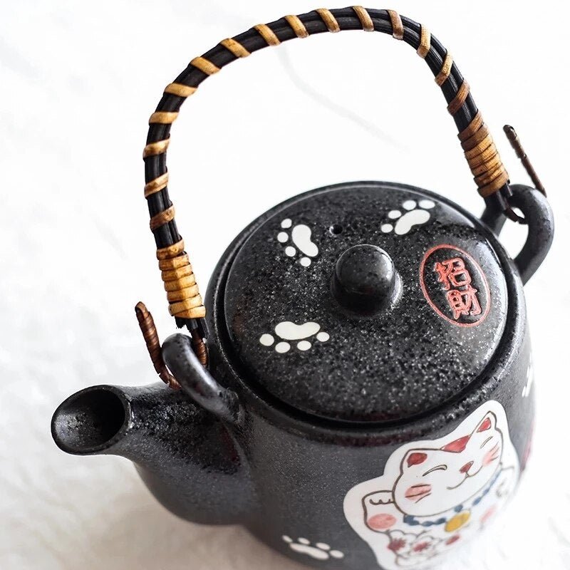 Japanese Lucky Cat Tea Pot Set - Puppeeland