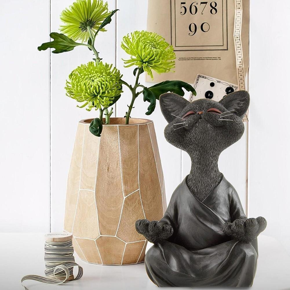 Meditation Cat Figurine - Puppeeland