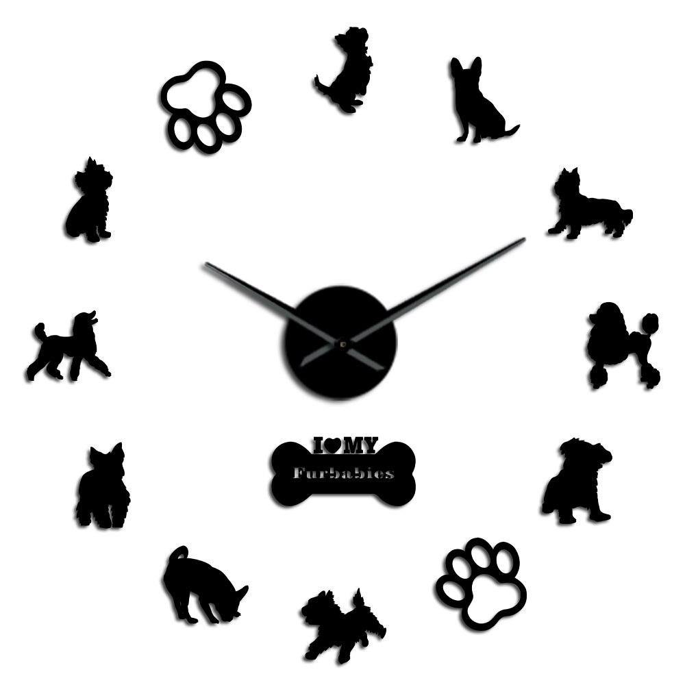Mixed Dog Breeds Wall Clock - Puppeeland