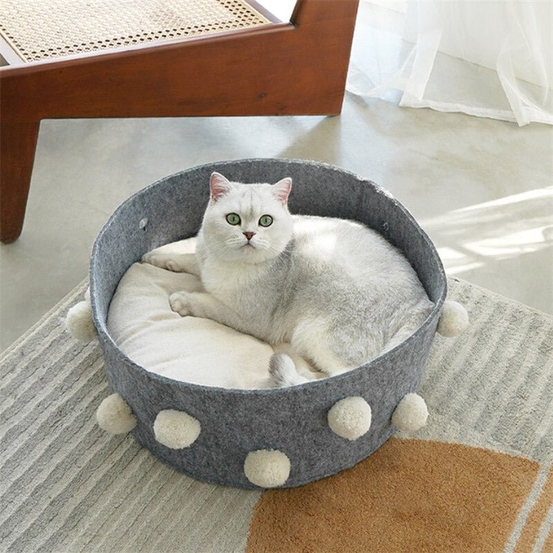 Nordic Cat Basket Bed - Puppeeland