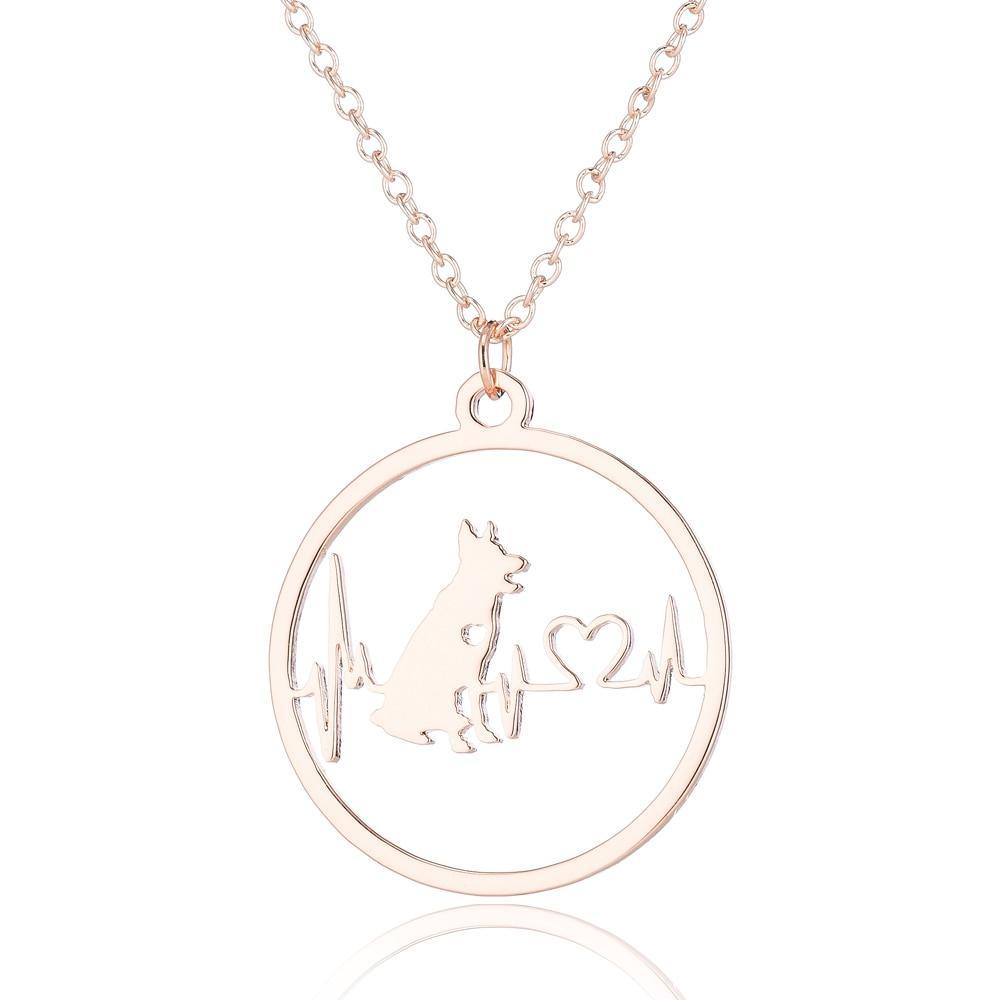 Paw Love Heart Necklace - Puppeeland