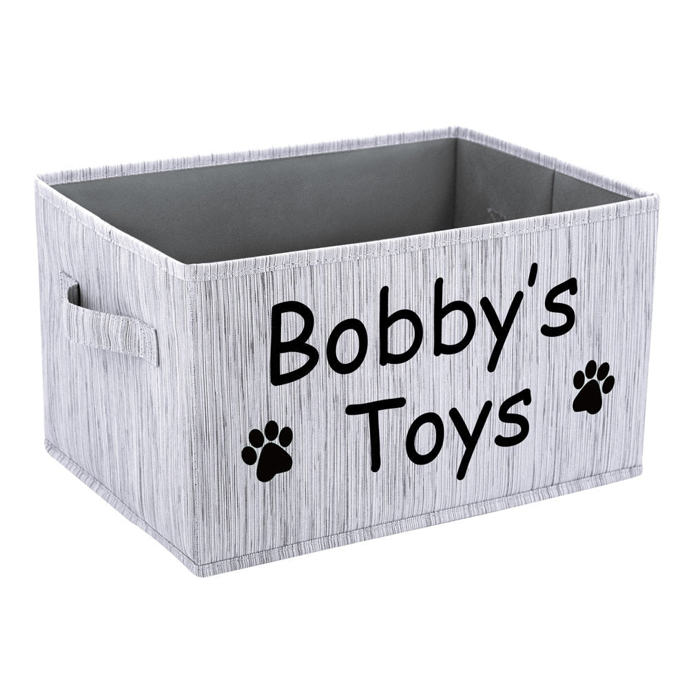 Personalized Pet Toy Storage Basket - Puppeeland