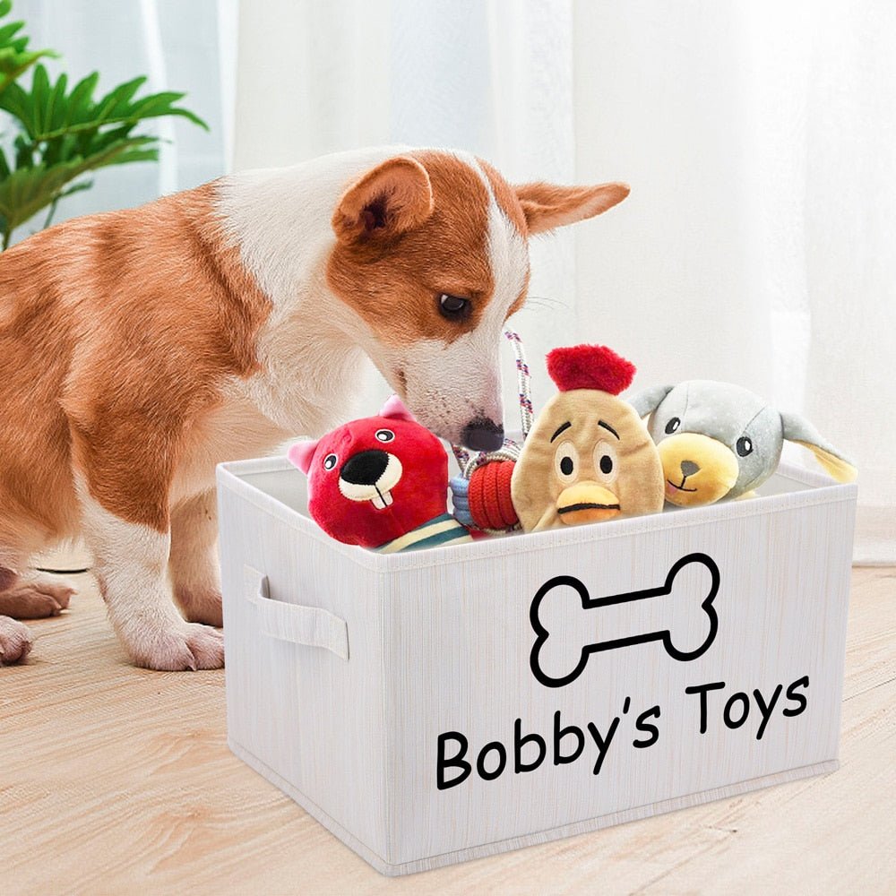 Personalized Pet Toy Storage Basket - Puppeeland