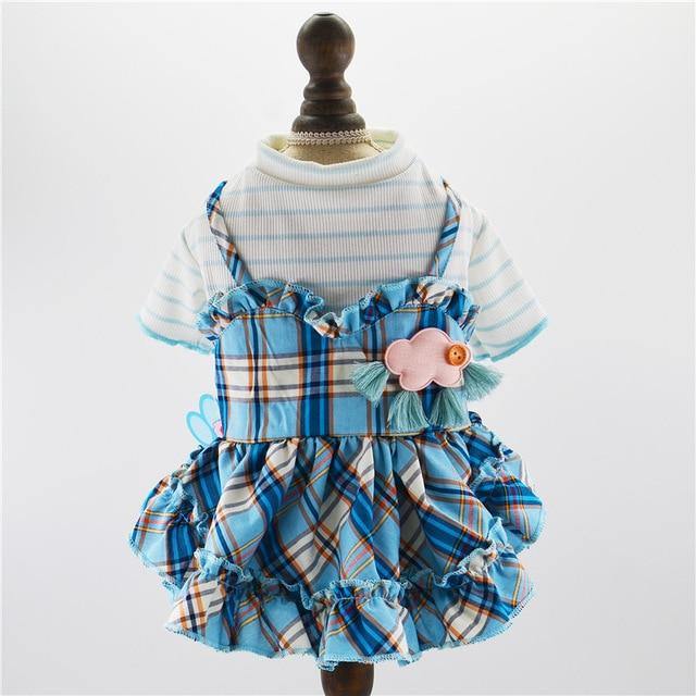 Plaid Pattern Dress for Pets - Puppeeland