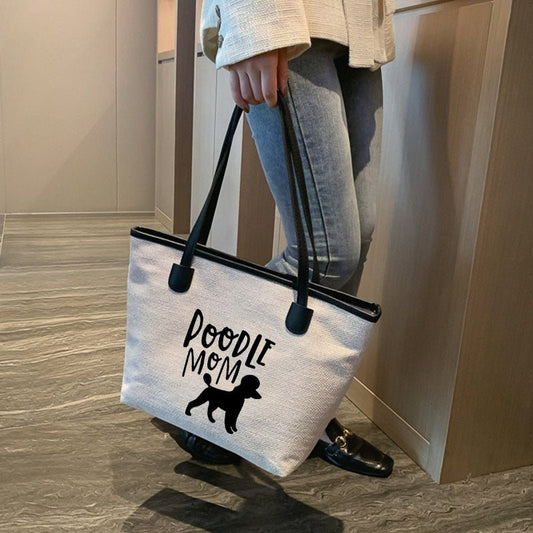 Poodle Mom Canvas Tote Bag - Puppeeland