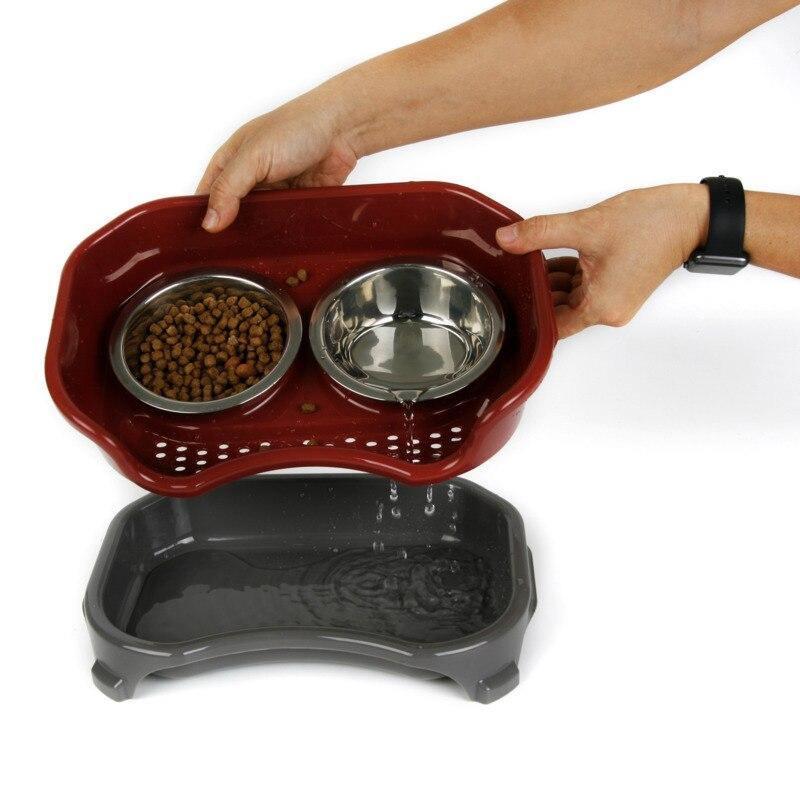 Spill Proof Double Layer Elevated Pet Bowl - Puppeeland