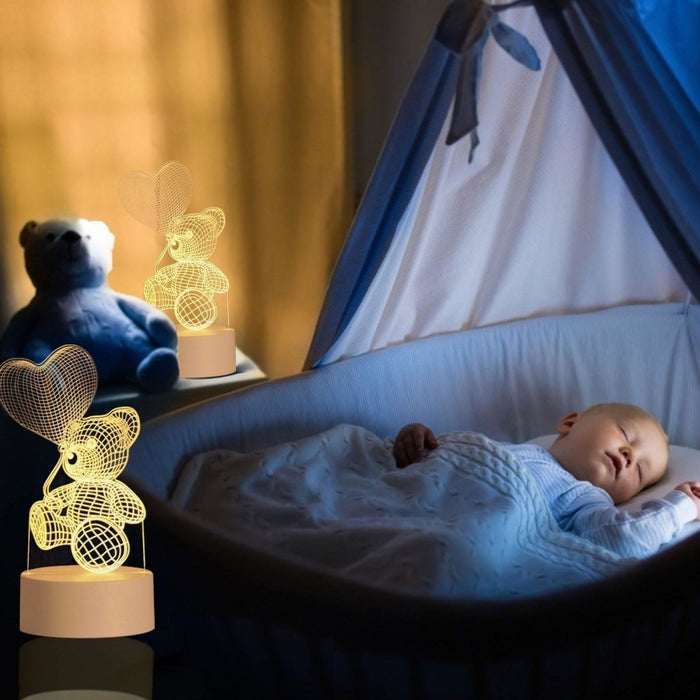 Teddy Bear Night Light (USB) - Puppeeland