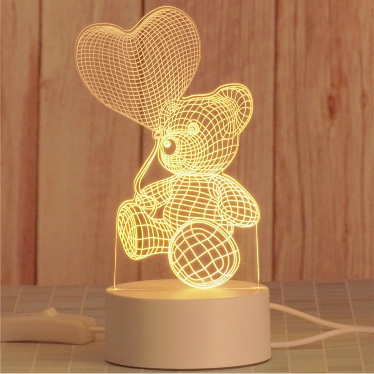 Teddy Bear Night Light (USB) - Puppeeland