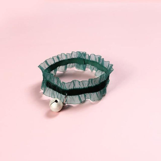 Velvet Lace Cat Collar - Puppeeland