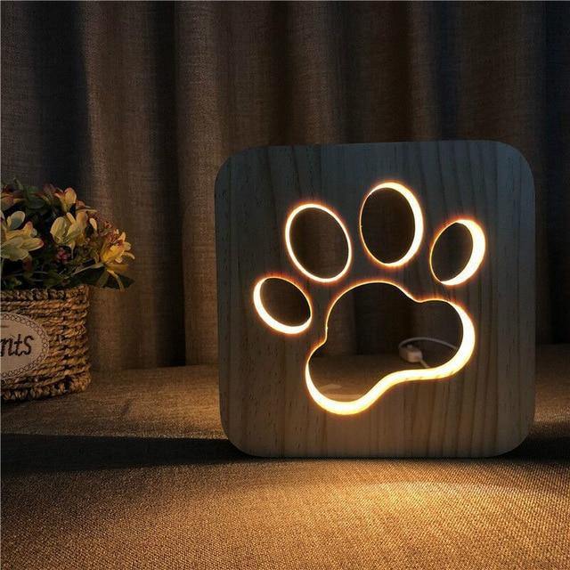 Wooden LED Animal Lamp - Puppeeland