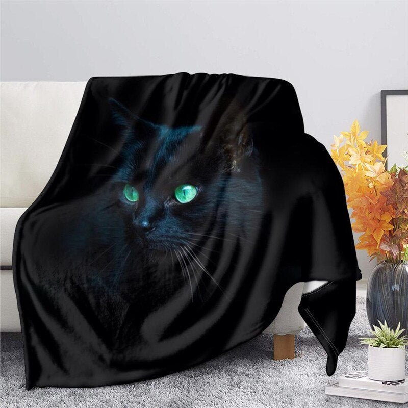 Yin Yang Cat Flannel Blanket - Puppeeland